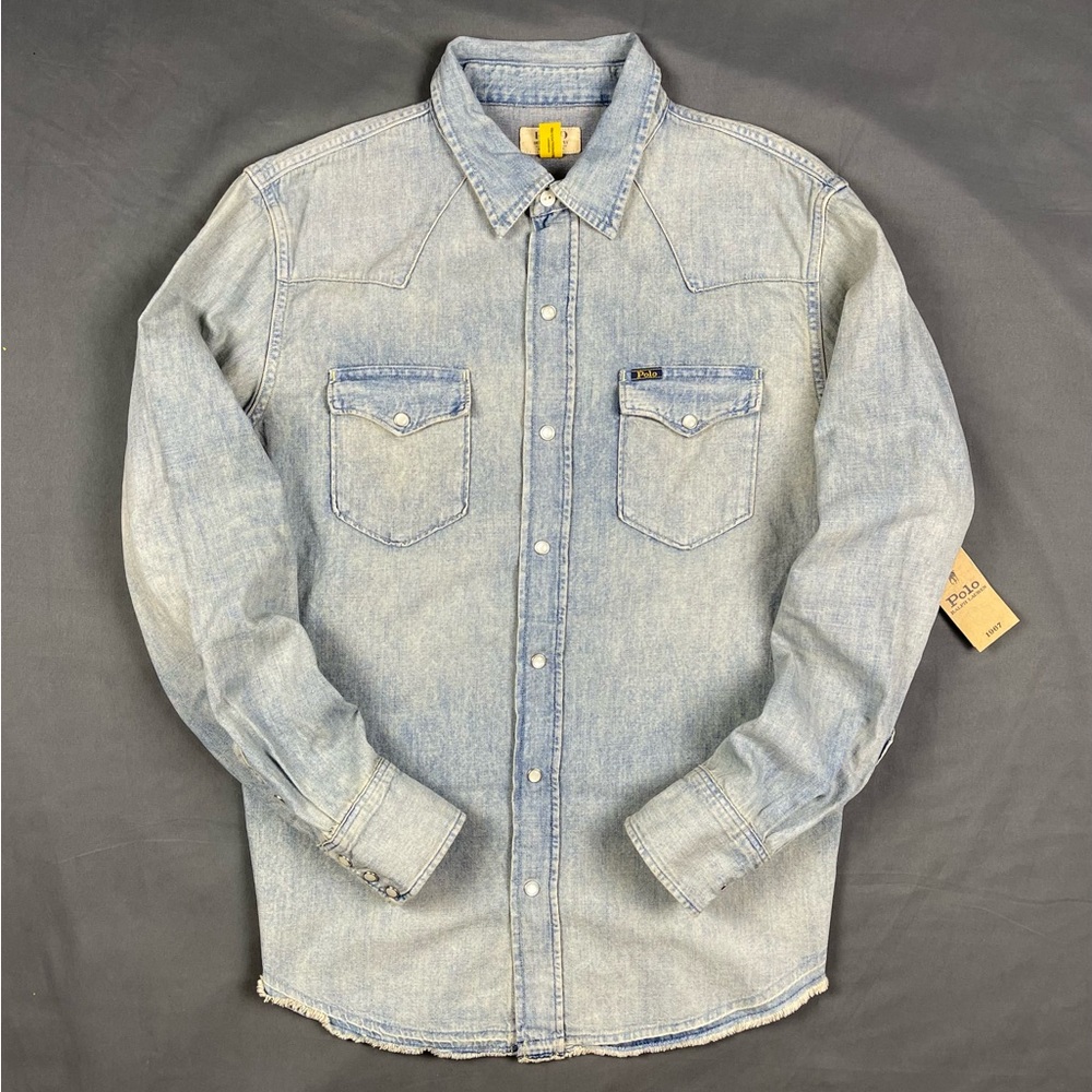 Polo Ralph Lauren Denim And Supply Western Jean Utility Work Shirt XL